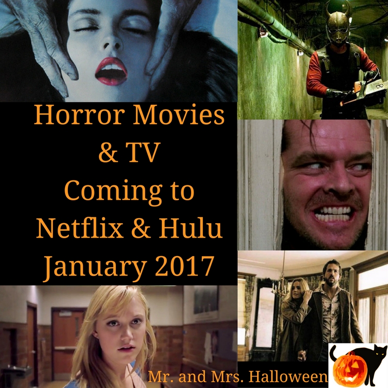 Horror Movies & TV Coming to Netflix & Hulu - January 2017 ...